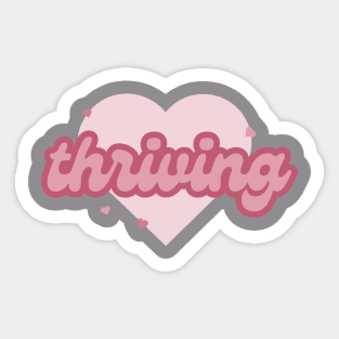 'thriving' y2k vintage inspired tee Sticker